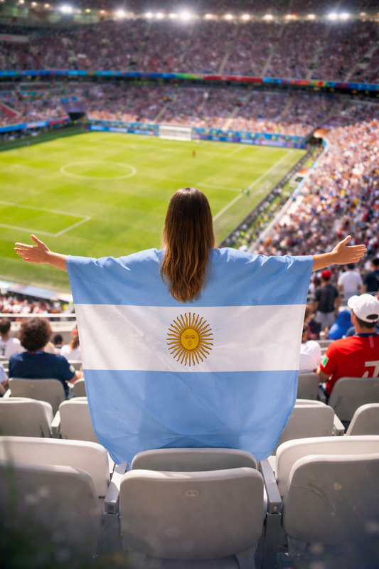 Argentina Flag Cape – World Cup Fan Cape